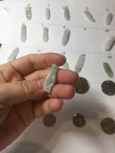Load image into Gallery viewer, 100% natural type A icy watery sunny green/purple a pearl in my palm (apple of my eye, 掌上明珠) Jadeite jade bead PH233