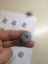 Load image into Gallery viewer, 18mm Type A 100% Natural green/purple/white Jadeite Jade safety Guardian donut Pendant group m99