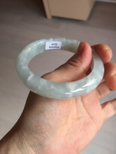 Load image into Gallery viewer, 55mm 100% natural type A icy watery light green yellow jadeite jade bangle Y155-5249