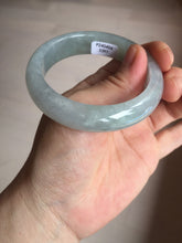 Load image into Gallery viewer, 53.4mm Certified Type A 100% Natural icy watery light green purple jadeite Jade bangle BK122-3397