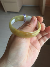 Load image into Gallery viewer, 52.4 mm Certified Type A 100% Natural yellow light green white Jadeite Jade bangle PH166-3808
