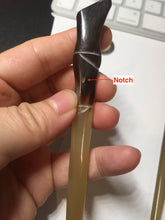 Load image into Gallery viewer, 100% Natural Buffalo Horn carved flowers/bamboo/Auspicious Clouds/love bird stick hairpin CB81 (Add-on item! not for sale individually)