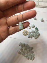 Load image into Gallery viewer, 100% natural type A 3D white/yellow/purple/brown Jadeite jade gourd ( 葫芦, 福禄) pendant PH108