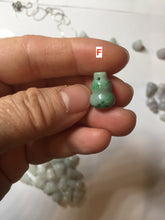 Load image into Gallery viewer, 100% natural type A 3D white/yellow/purple/brown Jadeite jade gourd ( 葫芦, 福禄) pendant PH108