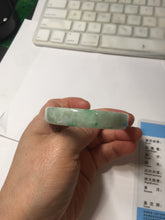 Load image into Gallery viewer, 51.7mm Certified type A 100% Natural sunny green light green with green flying flowers square Jadeite Jade bangle PA257-6942