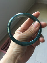 Load image into Gallery viewer, 61mm Certified Type A 100% Natural dark green/blue/gray/black Guatemala Jadeite bangle PJ147-1484