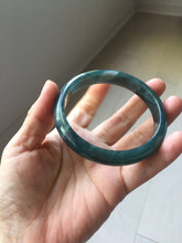Load image into Gallery viewer, 61mm Certified Type A 100% Natural dark green/blue/gray/black Guatemala Jadeite bangle PJ147-1484