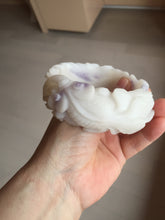 Load image into Gallery viewer, 55.5mm 100% natural pink red brown beige carved Goldern fish and lotus (金玉满堂) Quartzite (Shetaicui jade) bangle SY127