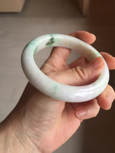 Load image into Gallery viewer, 59.5mm 100% Natural type A sunny green purple white Jadeite Jade bangle PE46-5504