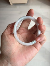 Load image into Gallery viewer, 52mm certified Type A 100% Natural green/white oval Jadeite Jade bangle BM60-0287