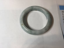 Load image into Gallery viewer, 53.7mm certificated Type A 100% Natural light green/yellow with green floating flowers Jadeite Jade bangle BK23-4409