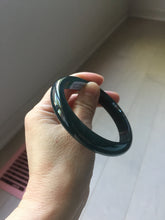 Load image into Gallery viewer, 62mm Certified Type A 100% Natural dark green/blue/gray/black Guatemala Jadeite bangle PJ146-1472