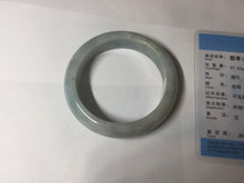 Load image into Gallery viewer, 56.3mm certified 100% natural Type A light green chubby jadeite jade bangle BK24-4402