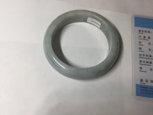 Load image into Gallery viewer, 56.3mm certified 100% natural Type A light green chubby jadeite jade bangle BK24-4402