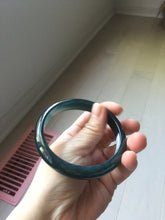 Load image into Gallery viewer, 62mm Certified Type A 100% Natural dark green/blue/gray/black Guatemala Jadeite bangle PJ146-1472