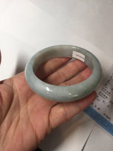 Load image into Gallery viewer, 56.3mm certified 100% natural Type A light green chubby jadeite jade bangle BK24-4402