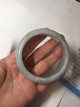 Load image into Gallery viewer, 56.3mm certified 100% natural Type A light green chubby jadeite jade bangle BK24-4402