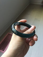 Load image into Gallery viewer, 62mm Certified Type A 100% Natural dark green/blue/gray/black Guatemala Jadeite bangle PJ146-1472