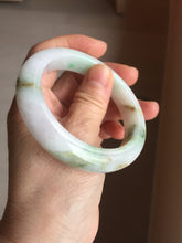 Load image into Gallery viewer, 54.8mm certified 100% natural Type A sunny green/purple/white jadeite jade bangle AA114-1051
