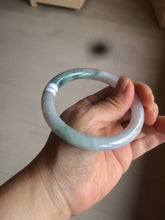 Load image into Gallery viewer, 57.8mm certified 100% natural type A green/purple/brown round cut jadeite jade bangle BF102-1686