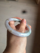 Load image into Gallery viewer, 57.8mm certified 100% natural type A green/purple/brown round cut jadeite jade bangle BF102-1686