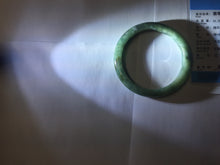 Load image into Gallery viewer, 57.6mm Certified type A 100% Natural oily dark greenwhite gray black watermelon rind (瓜油青) Jadeite bangle AZ187-1630