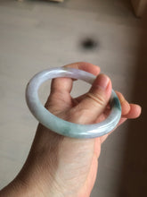 Load image into Gallery viewer, 57.8mm certified 100% natural type A green/purple/brown round cut jadeite jade bangle BF102-1686