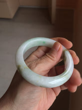 Load image into Gallery viewer, 54.8mm certified 100% natural Type A sunny green/purple/white jadeite jade bangle AA114-1051