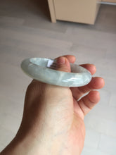 Load image into Gallery viewer, 55mm 100% natural type A icy watery light green yellow jadeite jade bangle Y155-5249