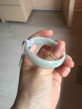 Load image into Gallery viewer, 50.5mm certified 100% natural Type A sunny green/light purple jadeite jade bangle PC42-0687