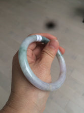 Load image into Gallery viewer, 57.8mm certified 100% natural type A green/purple/brown round cut jadeite jade bangle BF102-1686