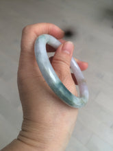 Load image into Gallery viewer, 57.8mm certified 100% natural type A green/purple/brown round cut jadeite jade bangle BF102-1686