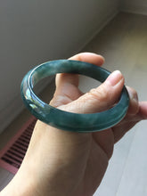 Load image into Gallery viewer, 60.8mm Certified Type A 100% Natural dark green/blue/gray/black Guatemala Jadeite bangle PJ144-1479