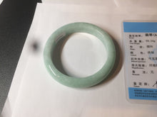 Load image into Gallery viewer, 56.6mm Certified Type A 100% Natural green Jadeite Jade bangle w94-2833