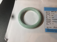 Load image into Gallery viewer, 56.6mm Certified Type A 100% Natural green Jadeite Jade bangle w94-2833