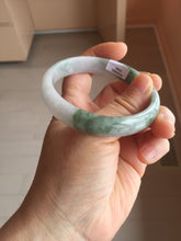 Load image into Gallery viewer, 57mm Certified 100% natural Type A light green/purple Whispers of the Spring Breeze jadeite jade bangle PH94-5446