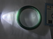 Load image into Gallery viewer, 51.3mm Type A 100% Natural dark green/black/blue/gray with flying snow Guatemala square style Jadeite bangle PJ74-0654