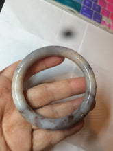 Load image into Gallery viewer, 52.5mm 100% natural beige brown gray beige round cut Coral Jade (珊瑚玉) bangle SY65