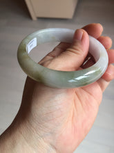 Load image into Gallery viewer, 57mm certified Type A 100% Natural dark green purple white Jadeite Jade bangle Y157-3002
