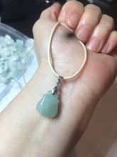 Load image into Gallery viewer, 100% Natural light green/white/purple Jadeite Jade money bag bead pendant BF86 Add-on item!