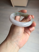 Load image into Gallery viewer, 57mm certified Type A 100% Natural dark green purple white Jadeite Jade bangle Y157-3002
