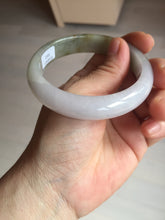 Load image into Gallery viewer, 57mm certified Type A 100% Natural dark green purple white Jadeite Jade bangle Y157-3002