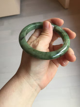 Load image into Gallery viewer, 58.5mm Certified 100% natural Type A dark green/black jadeite bangle PD31-9808