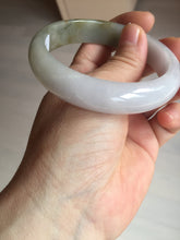 Load image into Gallery viewer, 57mm certified Type A 100% Natural dark green purple white Jadeite Jade bangle Y157-3002