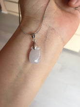 Load image into Gallery viewer, 100% natural type An icy watery light purple green white blessed melon 福瓜) Jadeite Jade pendant group BP58