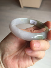 Load image into Gallery viewer, 57mm certified Type A 100% Natural dark green purple white Jadeite Jade bangle Y157-3002