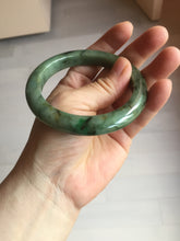 Load image into Gallery viewer, 58.5mm Certified 100% natural Type A dark green/black jadeite bangle PD31-9808