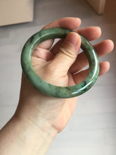 Load image into Gallery viewer, 58.5mm Certified 100% natural Type A dark green/black jadeite bangle PD31-9808