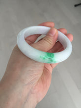 Load image into Gallery viewer, 56.5mm certified Type A 100% Natural sunny green/purple/white(白底青) Jadeite Jade bangle BF139-4075