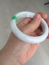 Load image into Gallery viewer, 56.5mm certified Type A 100% Natural sunny green/purple/white(白底青) Jadeite Jade bangle BF139-4075
